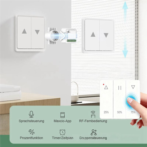 WIFi Curtain  Module with Remote Control Roller Blinds Shutter Motor  Control Voice  WIFi Curtain Module
