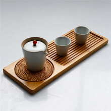 Bamboo Wood Tea Tray Dry Pounding Stage Japanese Handmade Home Use Small Simple Gongfu Tea Set Tea Tray