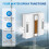 Window Cleaning Robot, Automatic Window Cleaning Robot with 4 Nozzles, Intelligent Navigation,Remote Control Eu Plug 5