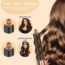 Spazzola Rotonda e Accessorio per Capelli Lunghi da 40 mm per  Airwrap HS01 HS05 HS8 per Capelli Lisci, Ondulati e Ricci B