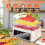 Dehydrator, Dehydrator met 5 Compartimenten, Voedseldroger met 72H Timer, Voedseldroger voor Fruit EU-Stekker 4