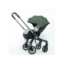 opvouwbare multifunctionele 4-in-1 kinderwagen met autostoeltje, draagbare baby wieg. GROEN
