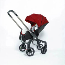 passeggino multifunzionale 4 in 1 pieghevole con seggiolino auto carrozzina Portatile per baby.ROSSO