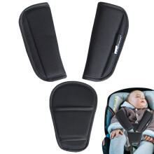 Car Seat Pads Silicone AntiSlip SelfAdhesive Invisible PushUp For Newborns And Kids Pushchair Belt Black