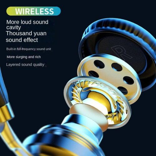 VJ083 Headset Metal Wireless Bluetooth PC Gaming Headset For Computer 1