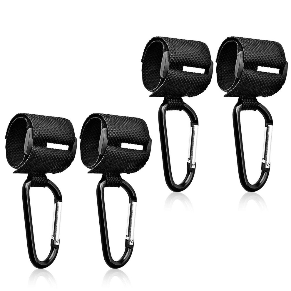 Heavy Duty Stroller Hooks, Universal Compatibility Ensures Easy Installation on Any Stroller, Non-Plastic Multipurpose Hooks for Hanging Bags on Buggi