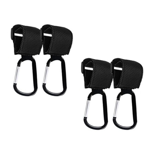 Stroller Accessories with Adjustable Hook, High-quality Leather Material Baby Stroller Hooks for Joggers, Bicycles, and Rollators 2