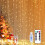 USB Powered Curtain String Lights, Timer Function Remote Control For Easy Install Waterproof Decor, Multicolor Fairy Lights Untangled Wires (3x3 Meter 1