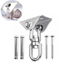 Hammock Hanging Kit, 360 Rotating Heavy Duty Swing Hanger for Concrete & Wood Ceilings, Easy to Install and Silent Operation for Indoor Outdoor