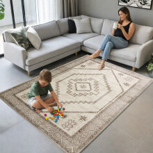 (120x170cm (4ft x 5.6ft), Radiant) Traditional Cashmere Rug Soft Woven Area Carpet Non Slip Living Room Bedroom Hall Floor Mat