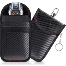 Portable Mini Faraday Key Fob Protector, Blocks Signals Preventing Car Unlock And Start, Shielding Material For Anti-Theft Car Key, Emf Emp Blocking,