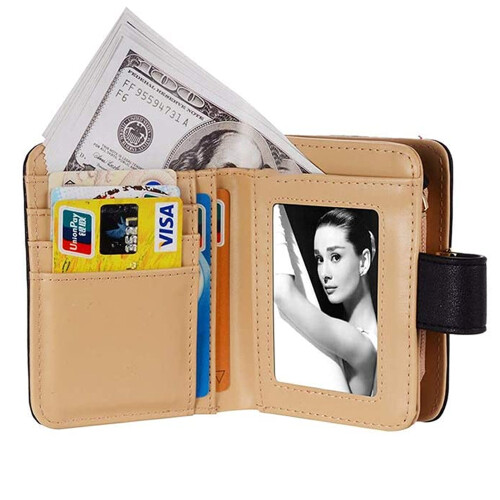Women's Leaf Wallet, Bifold Credit Card Holder with Large Capacity, Leather Clutch for Versatile Functionality 1
