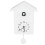 Modern Cuckoo Clock Wall Mounted, Charming Cuckoo Call Adjustable Volume Control Battery Powered Quiet Operation Minimalist Design High Quality 3