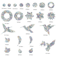 Impact Resistant Window Stickers, Anti-Bird Collision Water-Proof Decorative Sun Catcher For Home And Office, Reusable And Cleanable, High-Quality
