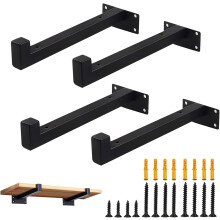 Floating Shelf Brackets, Hidden Mounting Design Wall Mount Brackets For Simple Installation, Heavy Duty Stainless Steel Supports For Expand Storage
