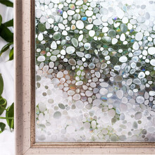 Adhesivos estáticos decorativos para privacidad, película para ventanas sin adhesivo con protección solar, película de vidrio removible con