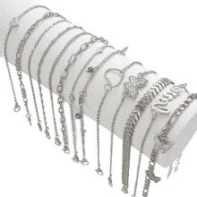 Bracelets de cheville réglables de Styles Vintage, 13-argent