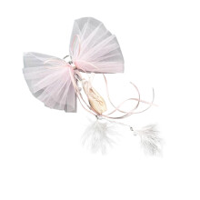 Porte-clés élégant en Tulle, pantoufles de-Chaussure rose