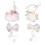 Breloque de chaussure brodée de perles romantiques,-Jupe blanche 2
