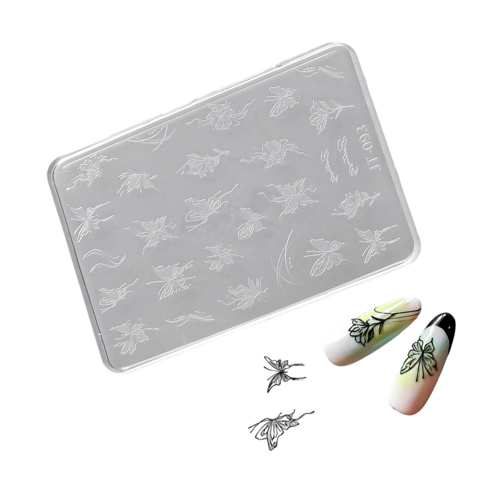 Nail Decorative Mold Butterfly Shape Silicone Texture for-JT093