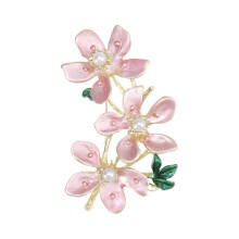 Verfijnde perzikbloembadge, unisex-modebadge,-Roze
