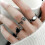 Open Design Kitty Ring Copper Allergy resistant Lightweight-B 5