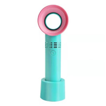 Bladeless Handheld Fan USB Rechargeable Mini Cooling Fan with Adjustable Airflow for Home Green