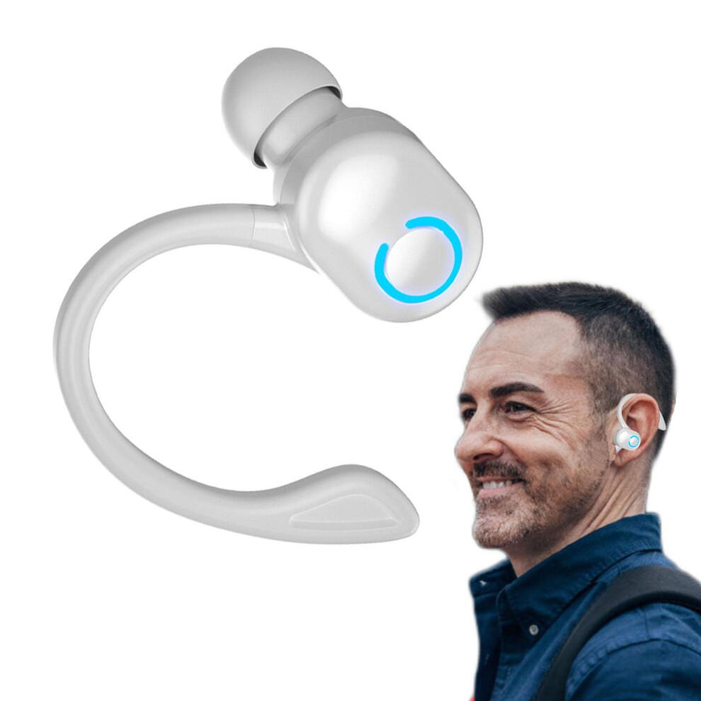 Bluetooth Headset With Noise Cancelling Microphone, Wireless Handsfree Earpiece For Driving 9382693648174