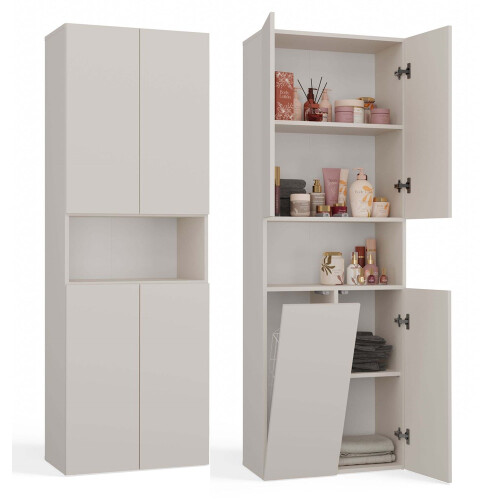 BATHROOM CABINET NEL DK 1K BASKET CASMERE COLOUR