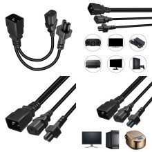 Kestävyys PDU Power Splitter -virtajohtoadapteri C20–C13 C5 liittimet