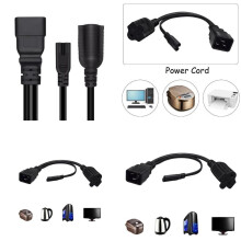 IEC320 C20 zu C7 5-20R Netzkabel, C20 männlich zu IEC320 C7 Nema 5-20R weibliches Steckverbinder-Adapterkabel