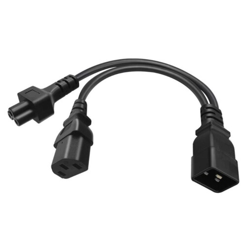 Kestävyys PDU Power Splitter -virtajohtoadapteri C20–C13 C5 liittimet 2