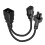 Kestävyys PDU Power Splitter -virtajohtoadapteri C20–C13 C5 liittimet 2