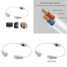 NEMA 1-15P auf 1-15R Wechselstrom-Stromkabelkabel, US 2-Pin 1-15P auf 2-Loch 1-15R Adapter Kabel 125V