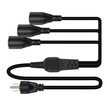 US NEMA 5-15P Männchen-zu-5-15R-Weibchen-Netzkabel für Laptop-Netzadapter