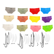 Ganchos versáteis em formato de guarda-chuva para decoração de casa, design autoadesivo, fácil instalação sem danificar a parede, adequados