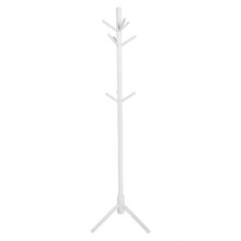 Sturdy Pine Wood Coat Rack, Adjustable Height Coat Stand with Multi-Section Design for Personalized Usage, Freestanding Wooden Coat Tree for Home Deco