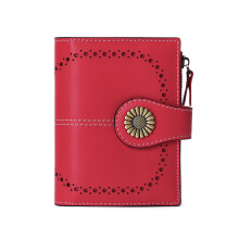 Zippered Pocket Wallet For Women, Lightweight Leather Wallet With RFID Blocking, Bifold Wallet Featuring Large Capacity And ID Window For Easy Access