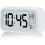 Digital Alarm Clock with Temperature Display, LCD Time Display 4.3 Inch Large Clear Screen with Smart Night Light Sensor Activation, Battery Operated 1
