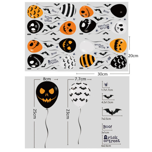Διακοσμήσεις για το Halloween σε αφθονία, οι αυτοκόλλητες ταινίες παραθύρου με 1