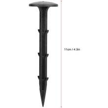 Lawn Anchoring Spikes, Sturdy Plastic Stakes for Weed Barrier Fabric, Easy Installation Ensures Secure Garden Stakes Anchors, for Lawn Edging and