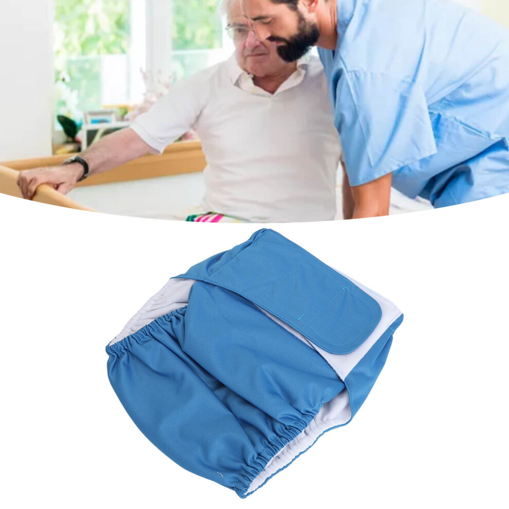 Adult Cloth Diaper Underwear Dark Blue High Absorption Reusable Leak-Proof