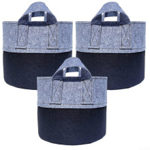 3 Gallon Grow Bags Pack of 3 Breathable Fabric Pots for Healthy Root Growth Vegetables and Flowers