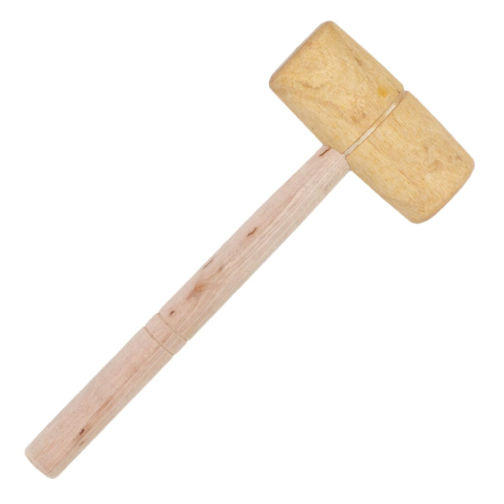 Wooden Hammer Mallet Compact Leatherworking Mallet Carpentry Tool Durable Wood Construction Comfortable Grip 9347817956085