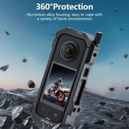Metal Protective Frame Cage for X4 Action Camera Cage Cold Shoe Mount 1