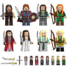 8pcs Lord of the Rings series Elrond Alwin Minifigures Kids Toys Gifts