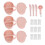 3 Sets ABS DIY Face Mask Bowl Set with Brushes, Spoons & Mixing Tools 2