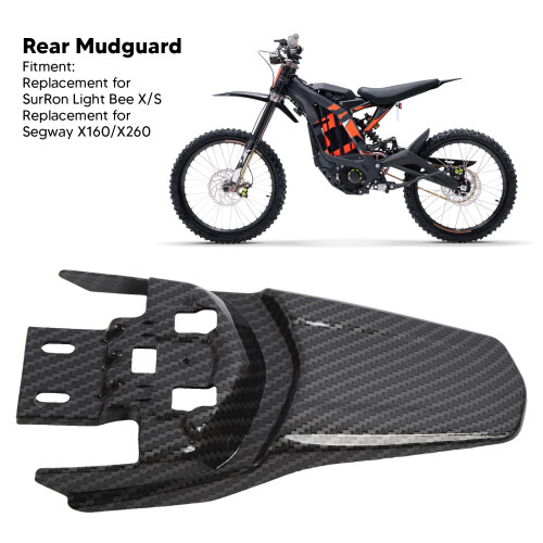 SurRon Light Bee X S Motorrad Heckschutzblech Schutzabdeckung Carbonfaser-Muster 2