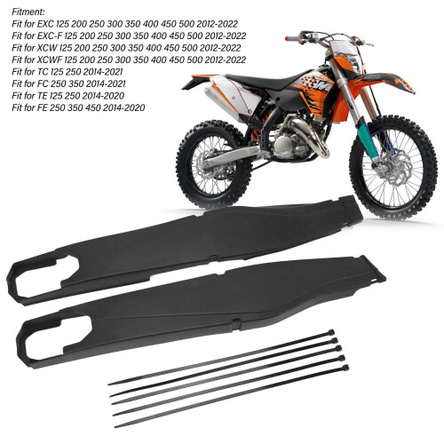EXC  Black Swingarm Guard - Vibration Dampening & Dustproof 2