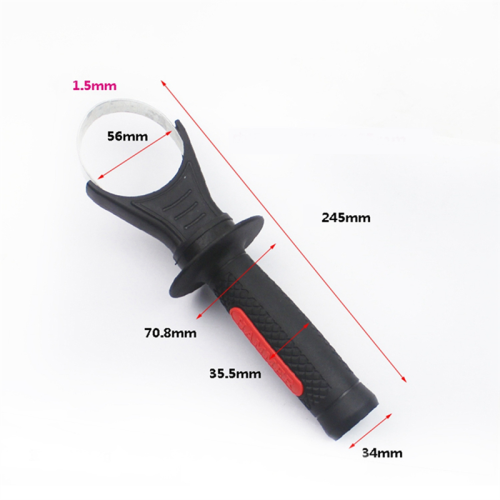 Y17A 2X Hammer Drill Handle Plastic Side Front Auxiliary Handle For 26 Tools Drill Replacement Plastic Side Handle 2